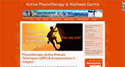 Desktop Screenshot of activephysio.ca