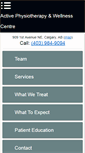 Mobile Screenshot of activephysio.ca