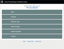 Tablet Screenshot of activephysio.ca